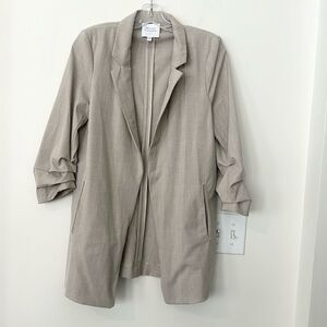 Maison d'Amélie PARIS Plaid Revolve Open Front Blazer M